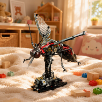 MJI 13104 747+ pièces Ensemble de blocs de construction mécaniques MOC, figurines d'action moustiques, jouet éducatif pour enfants, cadeau
