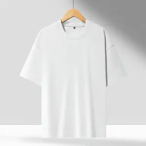 Wholesale Men Blank T-shirt Custom Quality Cotton Loose Tshirt Drop Shoulder Oversized T Shirt