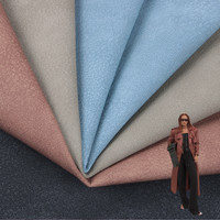 Vente directe d'usine tissu de recyclage en cuir souple et élégant cuir synthétique PU pour vêtements