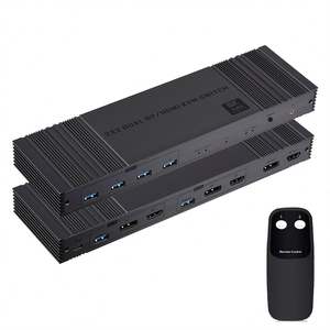 Elanby Black 2x2 Double Moniteur pour Commutateur KVM Contrôleur IR pour Résolution 3840x2400 2 Ports 2 Ordinateurs En Stock - Product Image 1