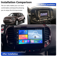 Meihua gros voiture Android Radio navigateur cadre pour 9 pouces FIAT TORO 2016-2019 Kit tableau de bord Fascia panneau
