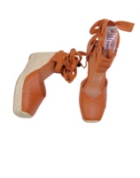 Fabricant en gros 100% Jute bout carré plate-forme sandales compensées pour les femmes talon de 60mm à la mode de Chine