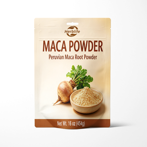 Poudre de racine de maca péruvienne pure naturelle OEM ODM 16oz (454g), non-OGM, végétalienne, sans gluten, sans additifs ni composants artificiels - Product Image 1