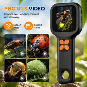 Microscopio Digital para Niños con Pantalla LCD de 2.4 Pulgadas, 8 Luces LED, Enfoque Manual, Microscopio de Bolsillo para Observación de la Naturaleza - Product Image 4