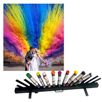 Déclencheur de feux d'artifice à fumée colorée en forme d'éventail, modèle personnalisable, pour fontaine froide, pour mariage, célébration en extérieur, révélation du sexe