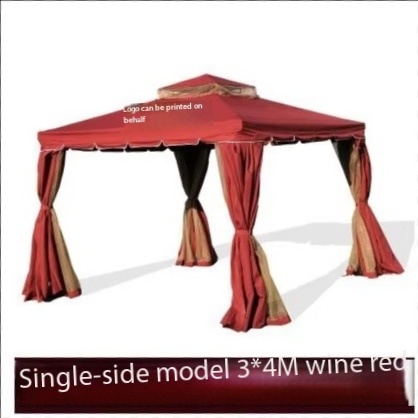 3x4m rojo vino (incluye doble cortina)