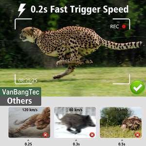 SuntekCam Outdoor Wildkamera für die Jagd mit 10000mAh Lithium-Akku 50MP HC940A 4K Nachtsicht Fotofallen Wildtierüberwachung - Product Image 2