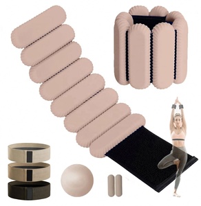 Bracelet de <span class=keywords><strong>poids</strong></span> à main en silicone réglable pour exercice de <span class=keywords><strong>cheville</strong></span> et poignet, ensemble de bracelets portables, manchette de 2lb - Product Image 1