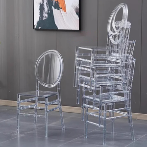 <strong>Wholesale</strong> Stackable Clear Transparent <strong>Chiavari</strong> Event Party Acrylic <strong>Chairs</strong> For Rentals Wedding - Product Image 1