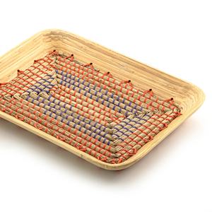 ทำด้วยมือผลิตภัณฑ์ใหม่ที่ให้บริการถาดสี่เหลี่ยมผืนผ้าที่ทำด้วยมือหญ้าทะเลถาดหญ้าทะเลและถาดไม้ไผ่ - Product Image 3