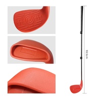 Mini club de golf télescopique réglable en longueur (35 pouces) pour droitiers, idéal pour les débutants, avec poignée en caoutchouc durable