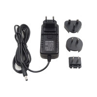 Adaptateur secteur 5V 5A 25W DC avec prises interchangeables EU/US/UK/AU, chargeur mural pour alimentation à découpage de driver LED