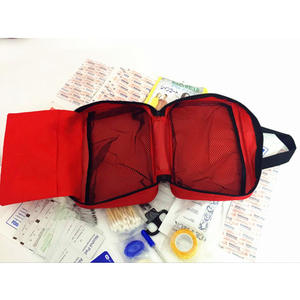 Health Toolkit <b>Educational</b> <b>Kit</b> 25x16x6cm Nylon Fabric Red First Aid Supplies For Family Use - Product Image 2