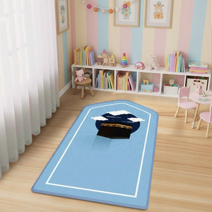 Tappetino da Preghiera per Bambini in Poliestere e Flanella, Tappeto Islamico in Schiuma Araba, Regalo per Musulmani - Product Image 1