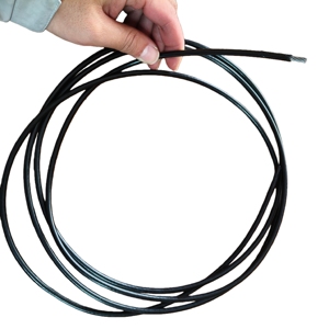 1x19構造 1.5mm 1.8mm PVC PU PAコーティング鋼線ロープ組立ケーブルスリング スプリングケーブル ライトサスペンション 溶接＆切断 - Product Image 4