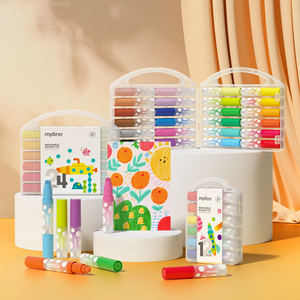 مجموعة علامات ألوان مائية للأطفال قابلة للغسل من midier لوحة فنية للطلاب 24 لونًا رسومات قابلة للغسل - Product Image 2