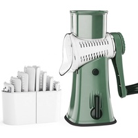 Manual Rotating Cuber Slicer, Cheese Nut Veggies Chopper