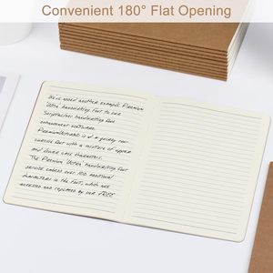 Carnet de notes en papier kraft personnalisé <span class=keywords><strong>2022</strong></span> format A5, couverture souple, cahier d'exercices de reliure à coudre, cahier d'affaires imprimé avec PP pas cher - Product Image 2