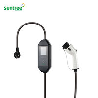 3.5kw 7kw Type 2 EV chargeur Portable adaptateur EV chargeur Portable Type 2 8a à 32a Pile de charge Portable