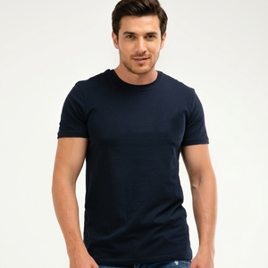 Fabricación de Ropa, Camisetas de Hombre de Manga Corta para Verano, Venta al por Mayor, Camisetas Casuales Lisas de Algodón 100% para Hombre - Product Image 1
