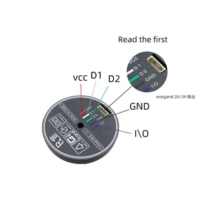 Mini Lector Wiegand de Doble Frecuencia 125KHZ <span class=keywords><strong>13.56MHZ</strong></span>, Lector <span class=keywords><strong>RFID</strong></span> para Control de Acceso, Compatible con Tarjetas de Doble Frecuencia - Product Image 6