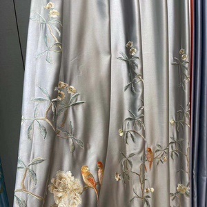 Nouvelle broderie d'atmosphère haut de gamme <span class=keywords><strong>2022</strong></span> nouveau tissu de rideau Jacquard occultant de haute précision de Style chinois - Product Image 1