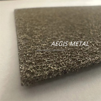 Mousse métallique en aluminium, cuivre et nickel Aegis AEGIS, cellules ouvertes, PPI 40/50/60, taille personnalisable pour les applications de filtration et d'électrodes