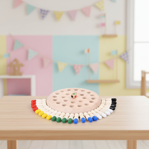 משחקי התאמה חינוכיים, מקלות זיכרון מעץ, שחמט זיכרון צבעוני מעץ - Product Image 4