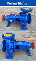 Refuerzo de bomba centrífuga de agua transparente IS de acero inoxidable de una sola etapa con salida de 4 pulgadas para tratamiento de agua potable