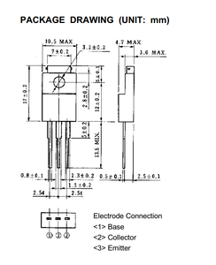 Transistor di potenza PNP in silicio epitassiale 2SA1395 TO-220 A1395 per switching ad alta velocità/convertitori DC-DC -100V -2A Amplificatore - Product Image 4