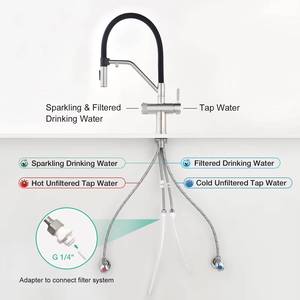 Stainless Steel Filter in 1 Sparkling with Drinking Water 4 Way Kitchen Faucet Mixer Tap - Product Image 5