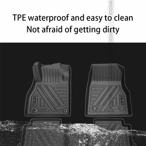 OEM personalizado TPE General delantero trasero conjunto negro piso alfombra 7 asientos 3 uds camión de polvo para 2006 - 2023 <span class=keywords><strong>Chevrolet</strong></span> <span class=keywords><strong>Captiva</strong></span> alfombrillas de coche - Product Image 4