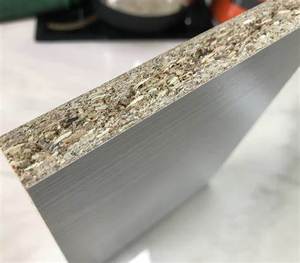 Pre-Laminated OSB <strong>Particle</strong> <strong>Board</strong> for Home &amp; Kitchen Furniture Finished Surface Manufacturing Material - Product Image 4