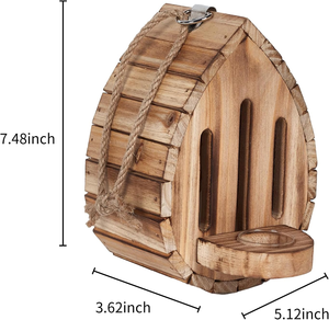 Nueva casa <span class=keywords><strong>de</strong></span> madera para insectos con cuerda para colgar - Hotel perfecto para <span class=keywords><strong>mariposas</strong></span> y abejas y <span class=keywords><strong>refugio</strong></span> para insectos benéficos - Product Image 4