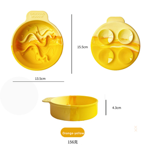 Bol d'alimentation lent en silicone pour animaux de compagnie, rond, avec ventouse, de qualité alimentaire, anti-déversement, anti-étouffement, facile à nettoyer, pour <span class=keywords><strong>chat</strong></span> - Product Image 5