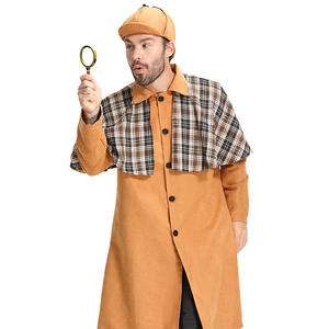 Costume de détective Halloween Cosplay pour hommes Costume de jeu de rôle de fête pour hommes - Product Image 2