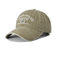 Gorras de Béisbol Deportivas al por Mayor con Logotipo Impreso Digitalmente, de Algodón Lavado, Estilo Informal, con Letras, Transpirables, Unisex