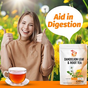 Té de Hoja y Raíz de Diente de León de Buena Calidad, Ayuda a Desintoxicar y Relajar el Cuerpo, Promueve la Salud Física y Mental, Sin OMG, 40 Bolsitas de Té - Product Image 6