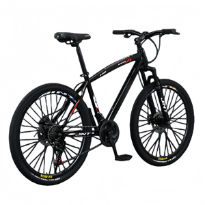 <span class=keywords><strong>VTT</strong></span> Hardtail 21 vitesses, 26 pouces, pneus larges, cadre en acier carbone, frein à disque, pour adultes, vélo tout-terrain - Product Image 1
