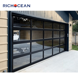 Puertas de Garaje Enrollables Eléctricas Plegables RICHOCEAN, Puertas de Garaje Personalizadas de Aluminio y Vidrio Impermeables para Villas - Product Image 4
