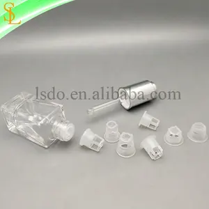 Limpadores internos para garrafas de gotejamento, tampões internos de plástico de 10mm-13mm, diâmetro interno para garrafas de pipette de vidro din 18 e din 20