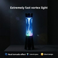 Lampe de spectacle créative Tornado à LED multicolore, en plastique blanc neutre, 5V, pour bureau, effet danse de l'eau, veilleuse tendance