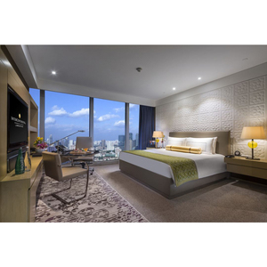 Usine de Jiangxi, fabrication sur mesure de meubles de chambre à coucher pour hôtels 3 à 5 étoiles, avec des meubles de chambre à coucher en bois robustes et durables pour villa - Product Image 1