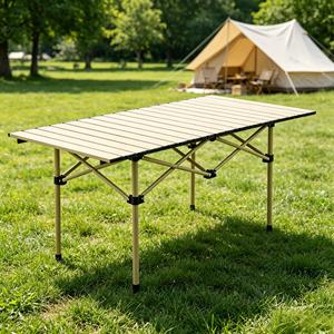 <span class=keywords><strong>Mesa</strong></span> <span class=keywords><strong>de</strong></span> Camping Plegable Portátil y Ligera <span class=keywords><strong>de</strong></span> <span class=keywords><strong>Aluminio</strong></span> <span class=keywords><strong>Enrollable</strong></span> para Exteriores, Playa, Jardín y Eventos - Product Image 5