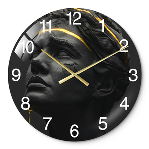 <span class=keywords><strong>Horloge</strong></span> <span class=keywords><strong>murale</strong></span> de décoration d'intérieur de peinture d'art de femmes africaines de conception de taille personnalisée d'usine - Product Image 1