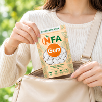 Chewing-gum sans sucre NFA, sans aspartame, à base d'xylitol, 55 pièces, 77 g, saveur naturelle, chewing-gum respectueux des dents