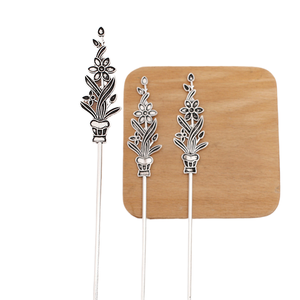 jiangc (12734) Accessoires Hanfu de style ancien, Nouveau style de <span class=keywords><strong>vase</strong></span>, bâtonnet à cheveux en alliage - Product Image 2