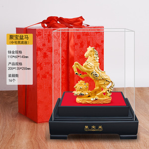 Regalos de oficina de primera calidad para empresas, bancos y seguros, adornos del año del caballo dorado, venta al por mayor de fábrica - Product Image 6