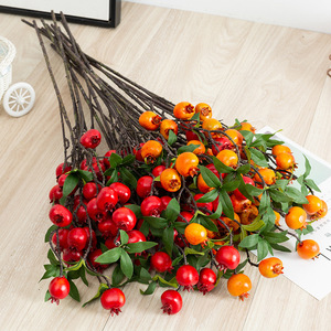 Ramas de frutas artificiales altamente realistas para decoración de fiesta en casa, modelo de jarrón realista de bayas de <span class=keywords><strong>Granada</strong></span> para Celebración de Graduación - Product Image 3