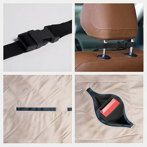 Kunden spezifisches Luxus-Hunde katzen bett Mittelgroßes Luxus-Reise polster Sicherheit Haustier-Rücksitz bezug Modernes wasserdichtes Oxford für Autos - Product Image 4